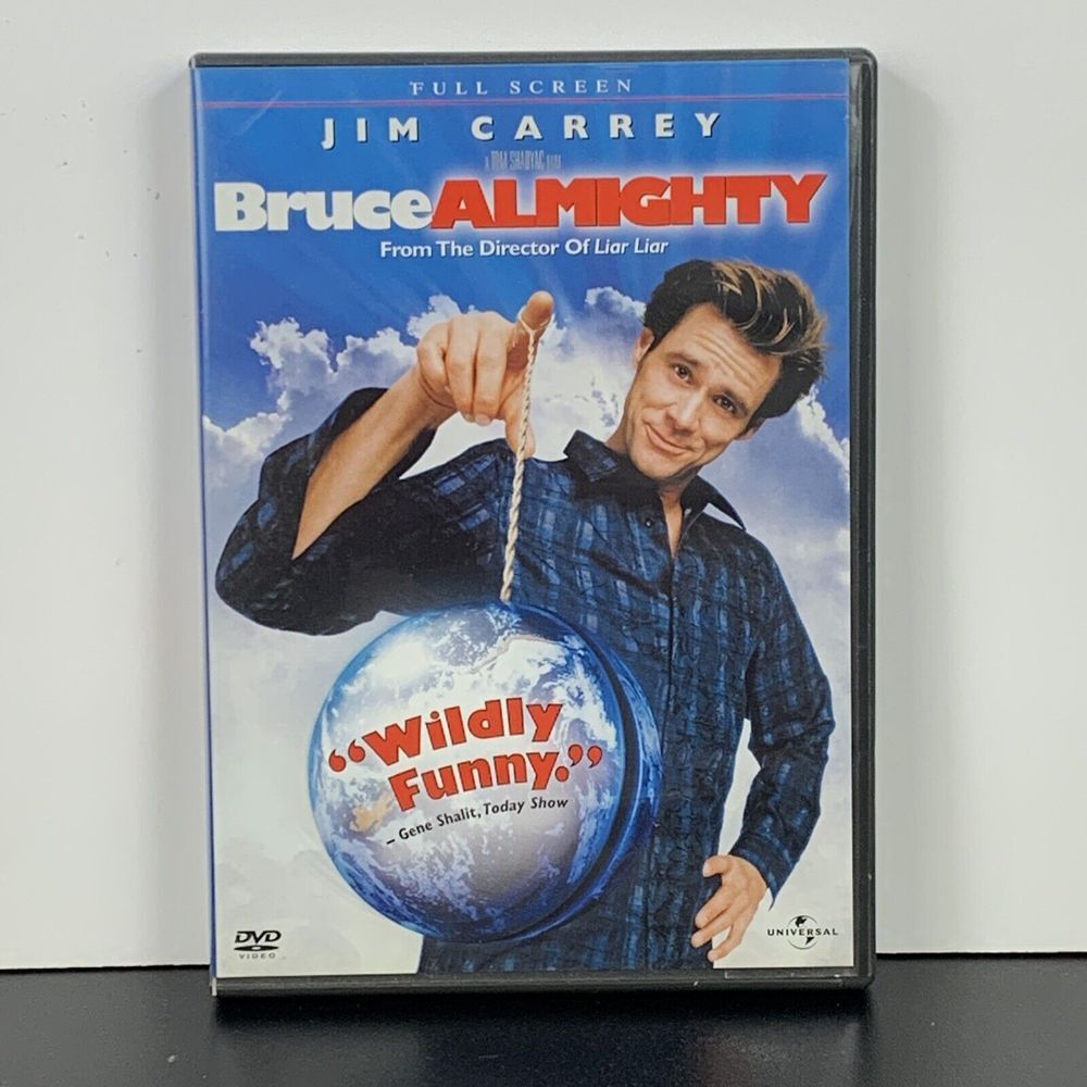 Bruce Almighty (DVD, 2003, Full‎ Frame) Jim Carrey, Jennifer Aniston